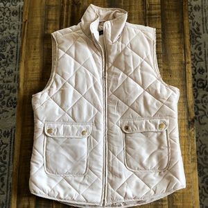 Cream Quilted Vest